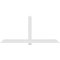Ekena Millwork Eugene Architectural Grade PVC Gable Bracket, 108"W x 49 1/2"H x 2"D x 6"F, 11/12 Pitch GBP108X50X0206EUG00 - alternate 5